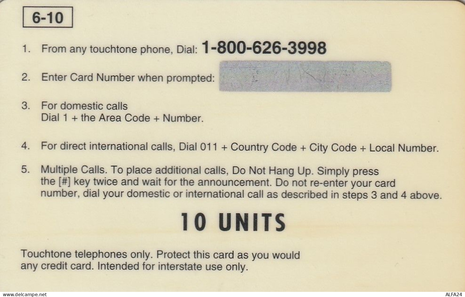 PREPAID PHONE CARD STATI UNITI LADY DIANA (CV4739 - Characters