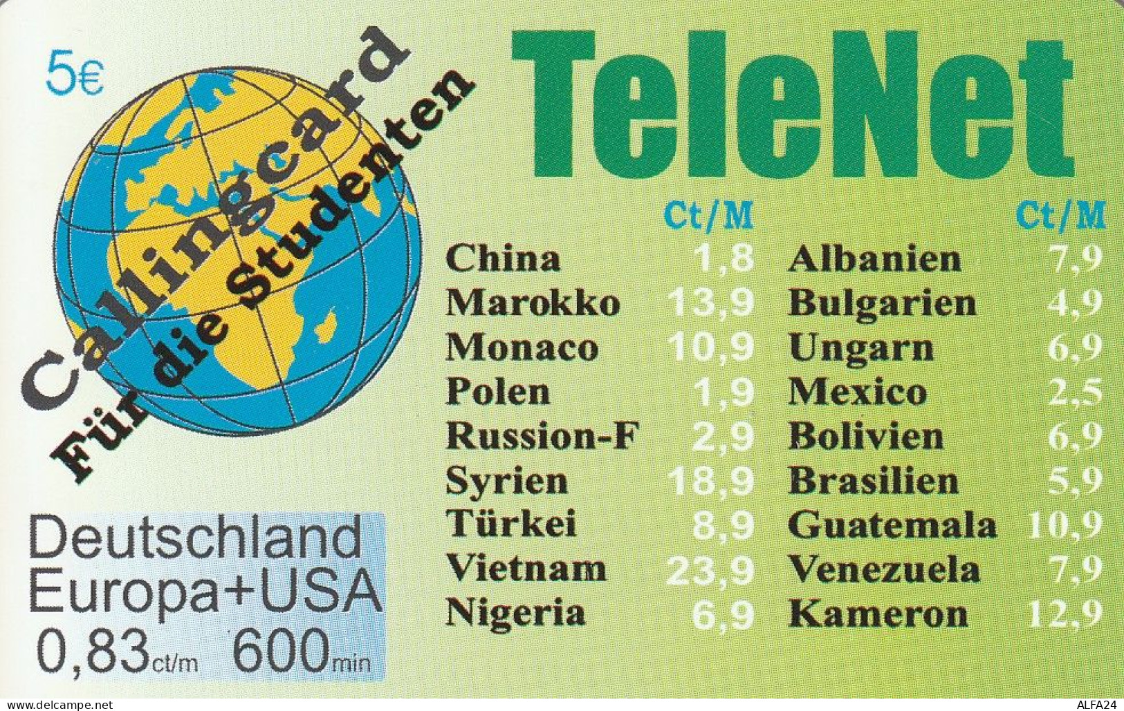 PREPAID PHONE CARD GERMANIA  (CV4683 - [2] Prepaid