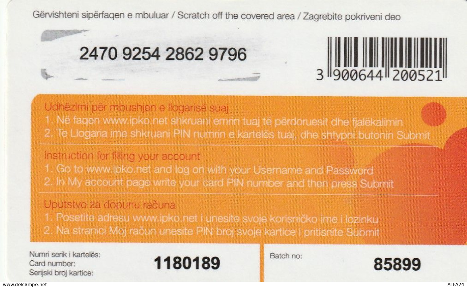 PREPAID PHONE CARD GERMANIA  (CV4686 - [2] Mobile Phones, Refills And Prepaid Cards