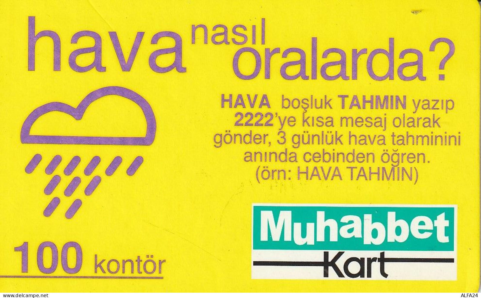 PREPAID PHONE CARD TURCHIA  (CV4649 - Turchia