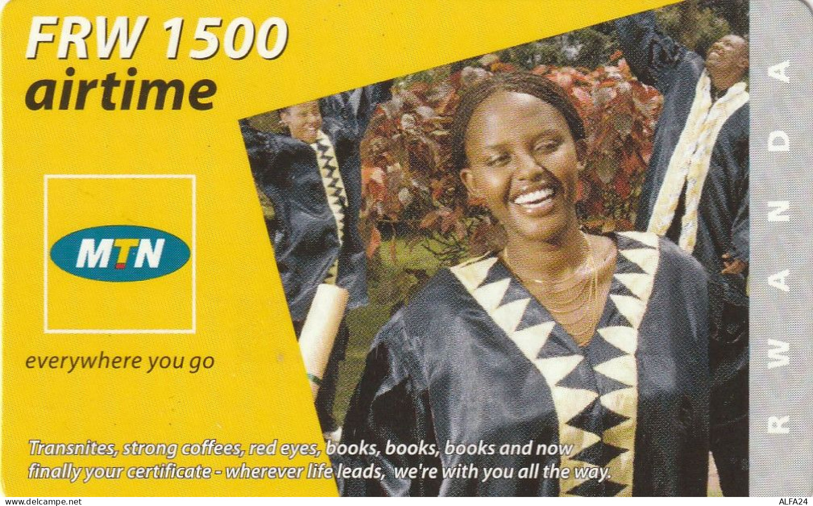 PREPAID PHONE CARD RWANDA  (CV4614 - Rwanda