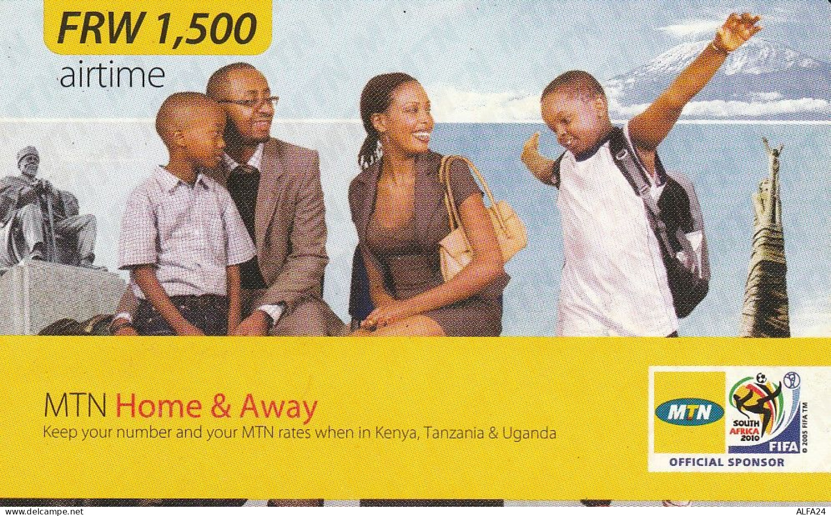 PREPAID PHONE CARD RWANDA  (CV4602 - Ruanda