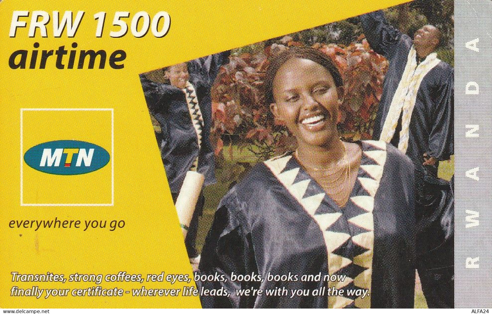 PREPAID PHONE CARD RWANDA  (CV4607 - Ruanda