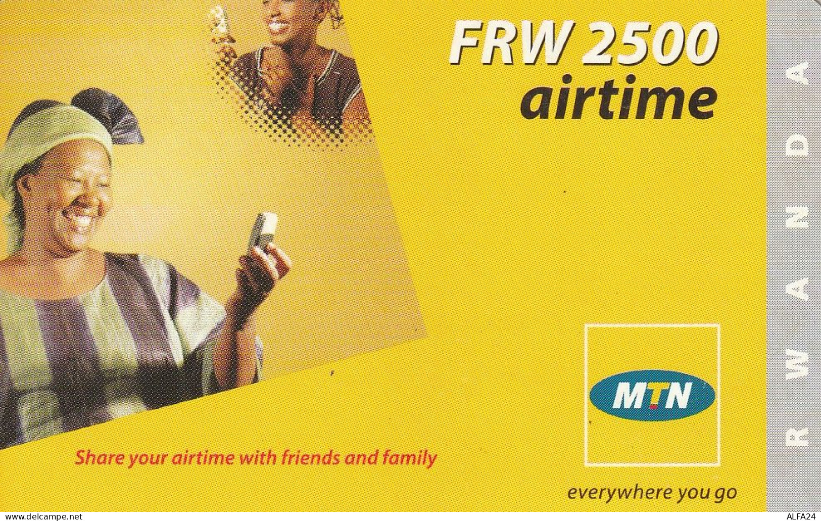 PREPAID PHONE CARD RWANDA  (CV4595 - Rwanda