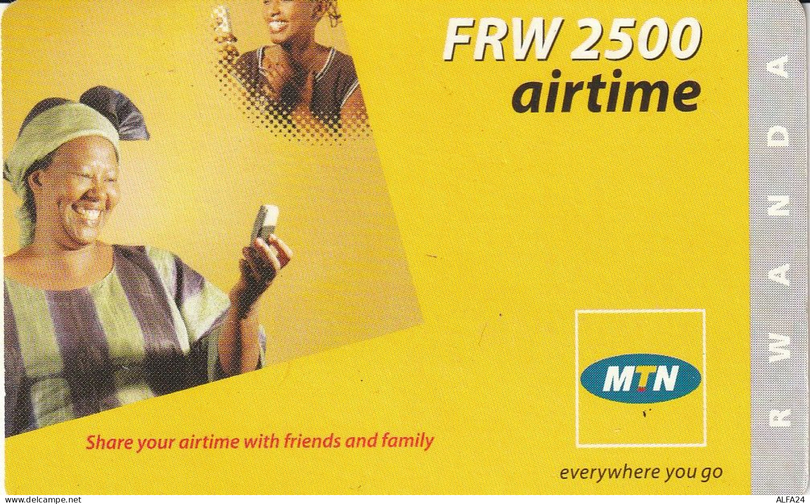 PREPAID PHONE CARD RWANDA  (CV4594 - Rwanda