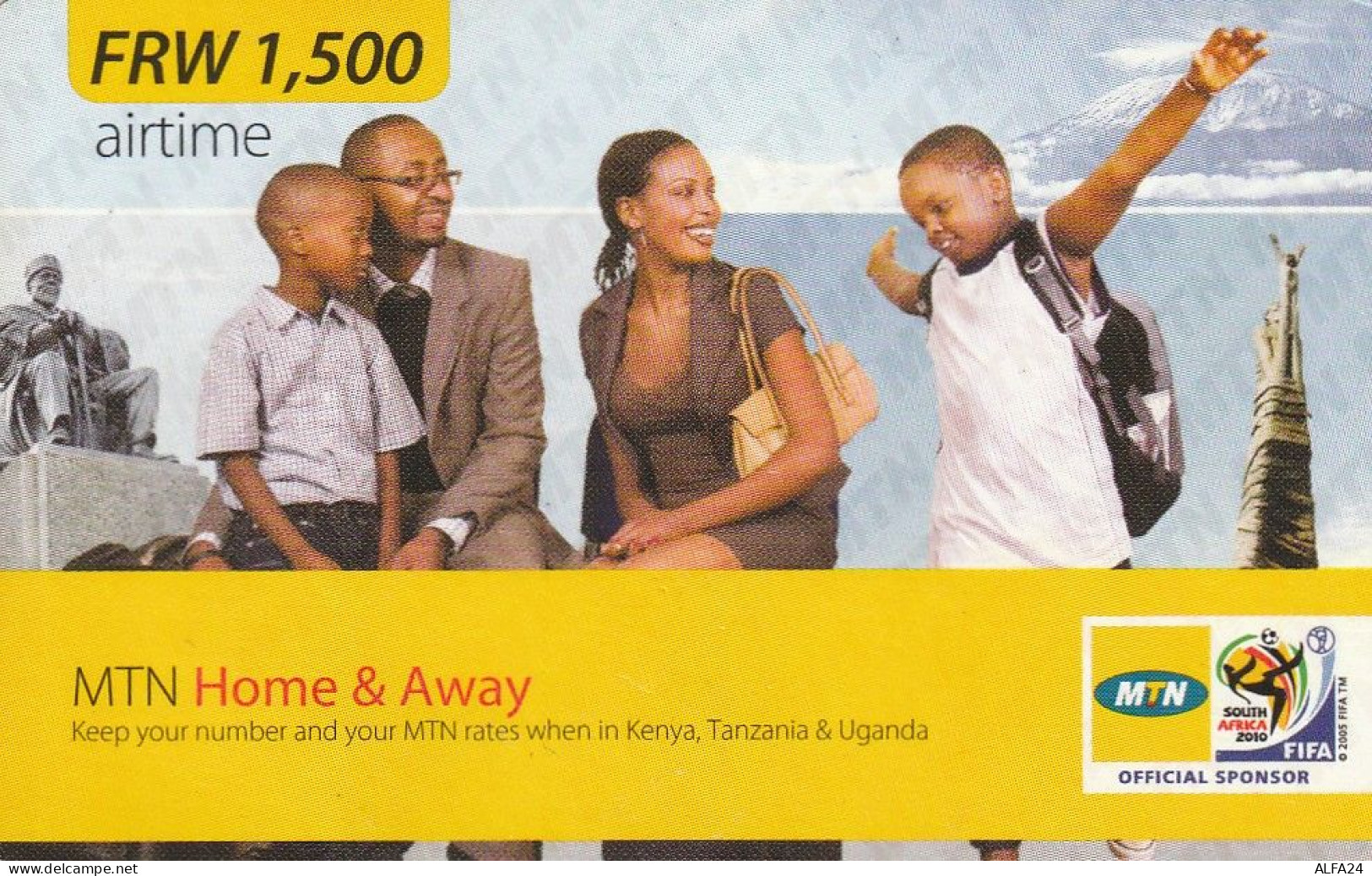 PREPAID PHONE CARD RWANDA  (CV4591 - Ruanda