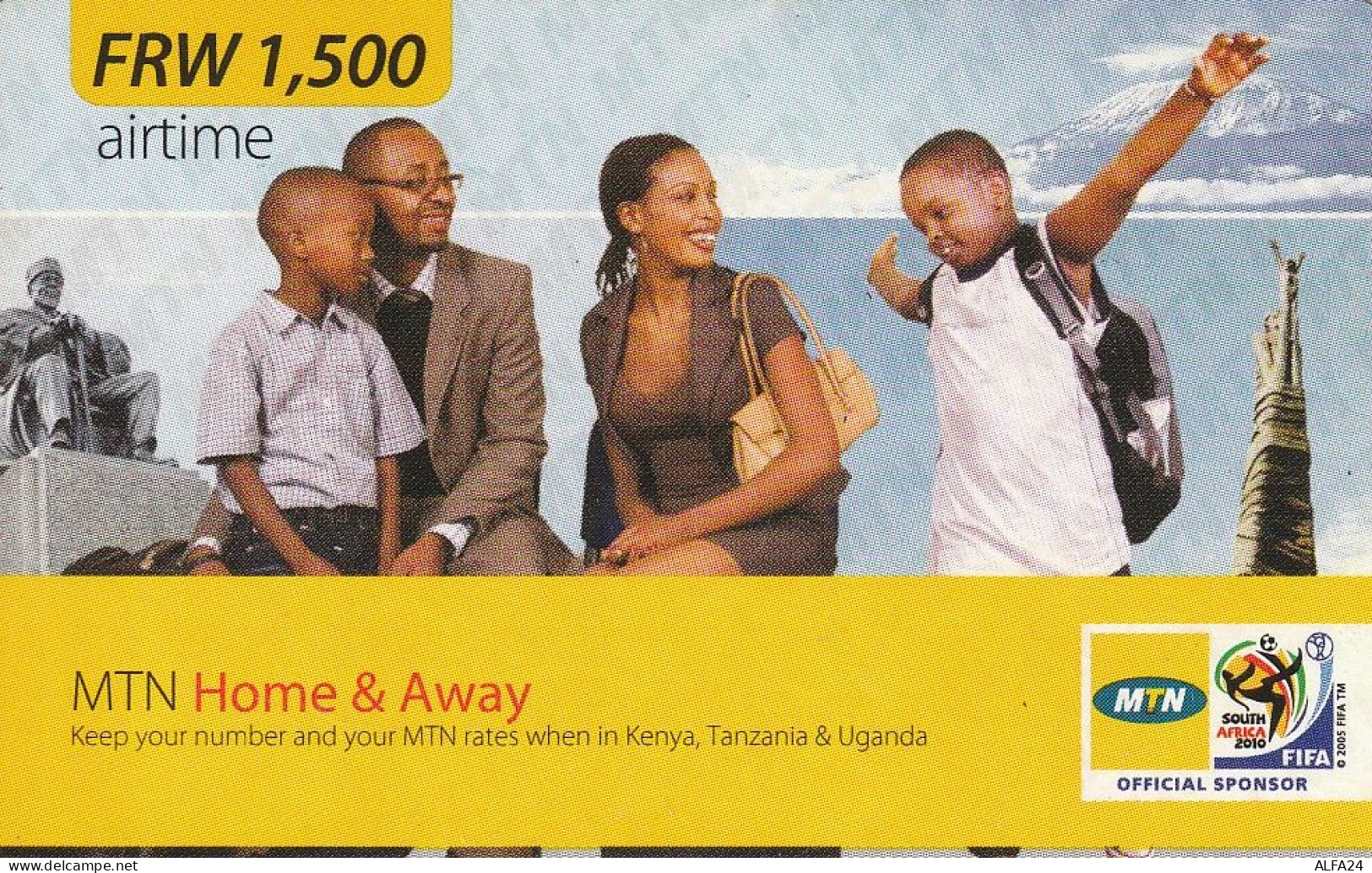 PREPAID PHONE CARD RWANDA  (CV4581 - Rwanda