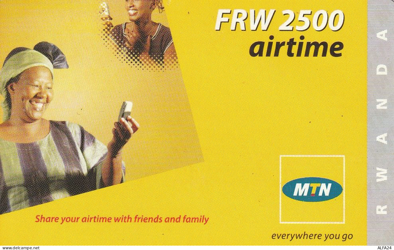 PREPAID PHONE CARD RWANDA  (CV4579 - Rwanda