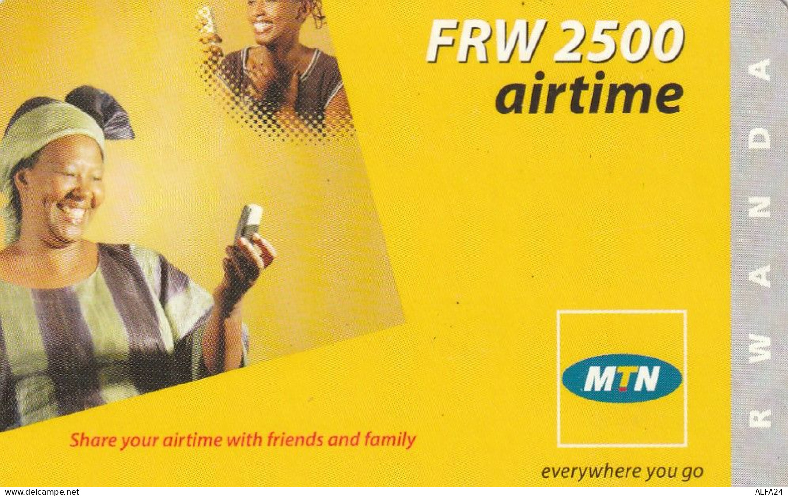 PREPAID PHONE CARD RWANDA  (CV4582 - Rwanda