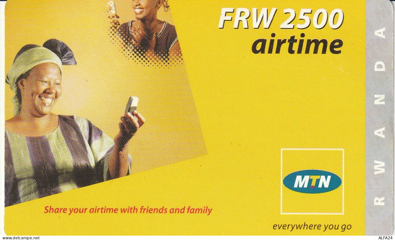 PREPAID PHONE CARD RWANDA  (CV4586 - Rwanda