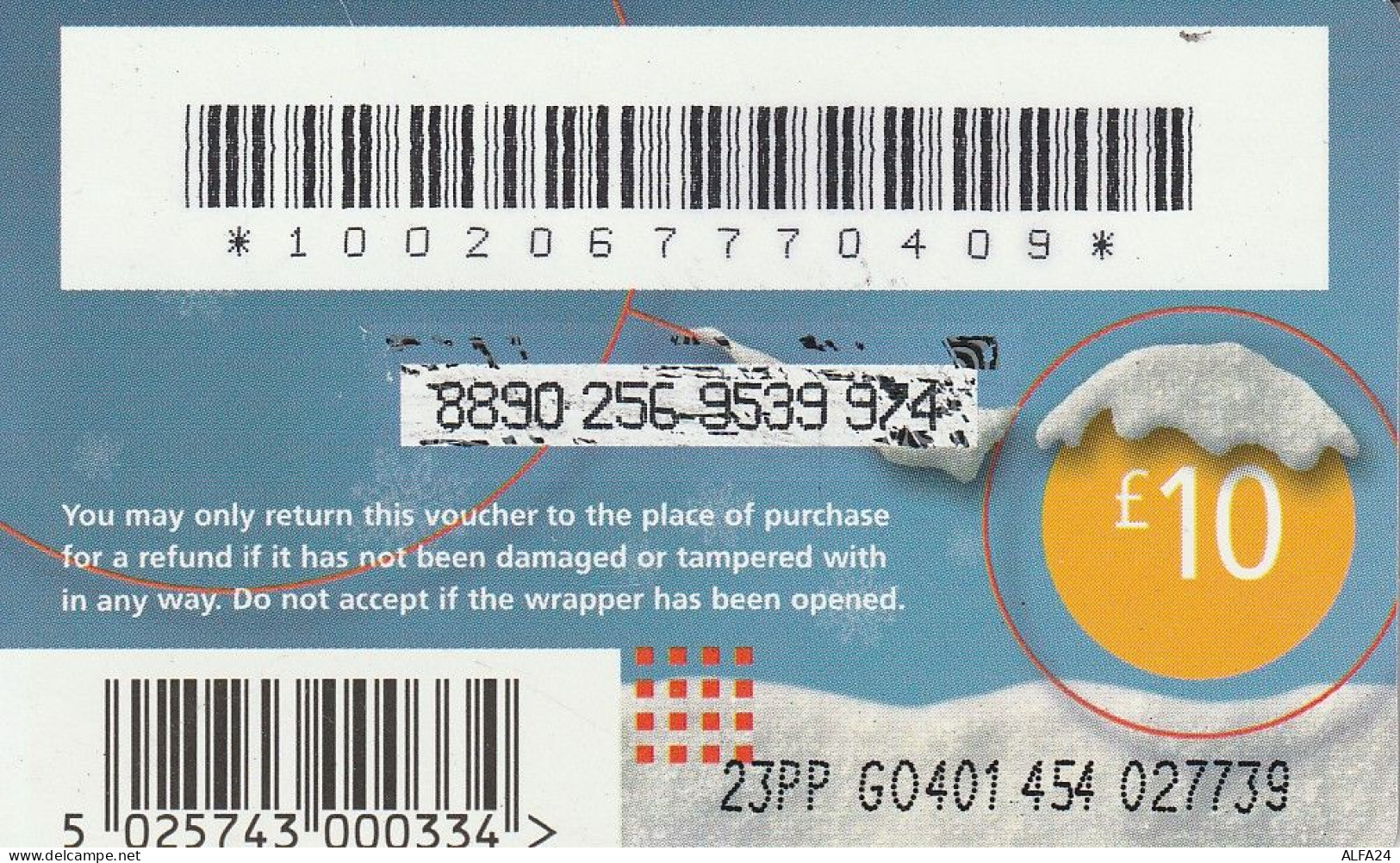 PREPAID PHONE CARD UK  (CV4385 - BT Schede Mondiali (Prepagate)