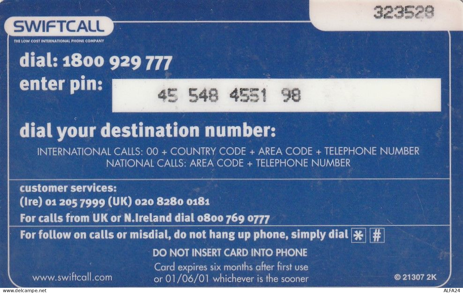 PREPAID PHONE CARD IRLANDA  (CV4376 - Irlande