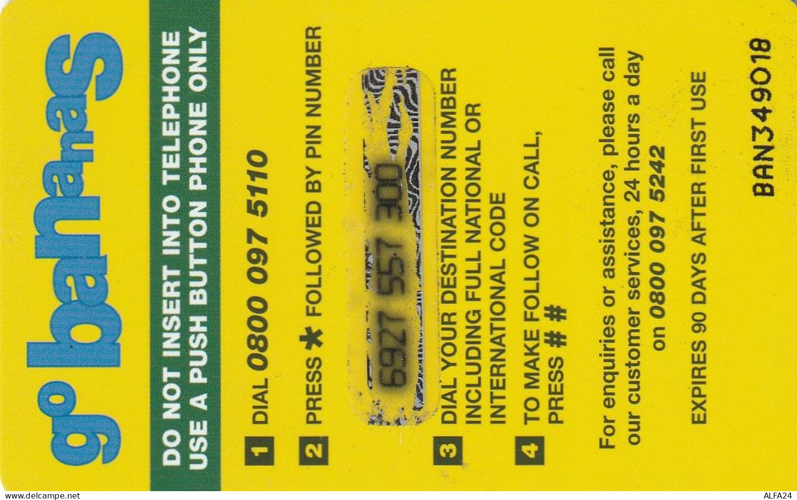 PREPAID PHONE CARD UK  (CV4372 - BT Global Cards (Prepaid)