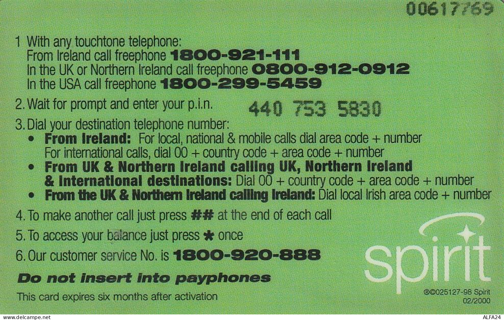 PREPAID PHONE CARD UK  (CV4375 - BT Schede Mondiali (Prepagate)
