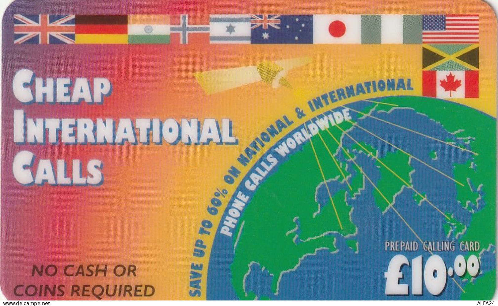 PREPAID PHONE CARD UK  (CV4360 - BT Cartes Mondiales (Prépayées)