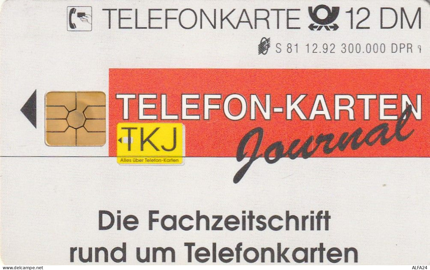 PHONE CARD GERMANIA SERIE S (CV6580 - S-Series : Taquillas Con Publicidad De Terceros