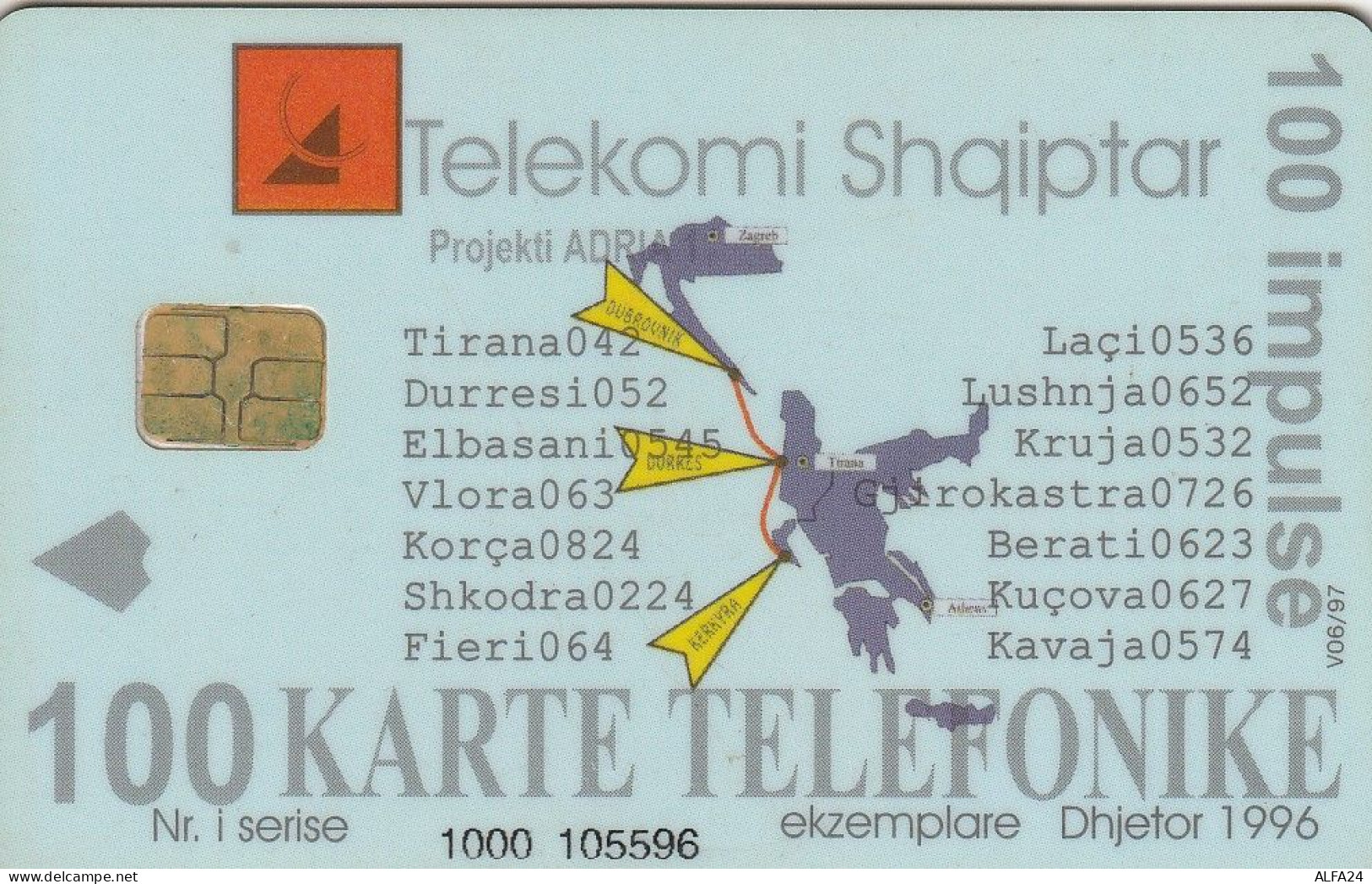 PHONE CARD ALBANIA  (CV6571 - Albanien