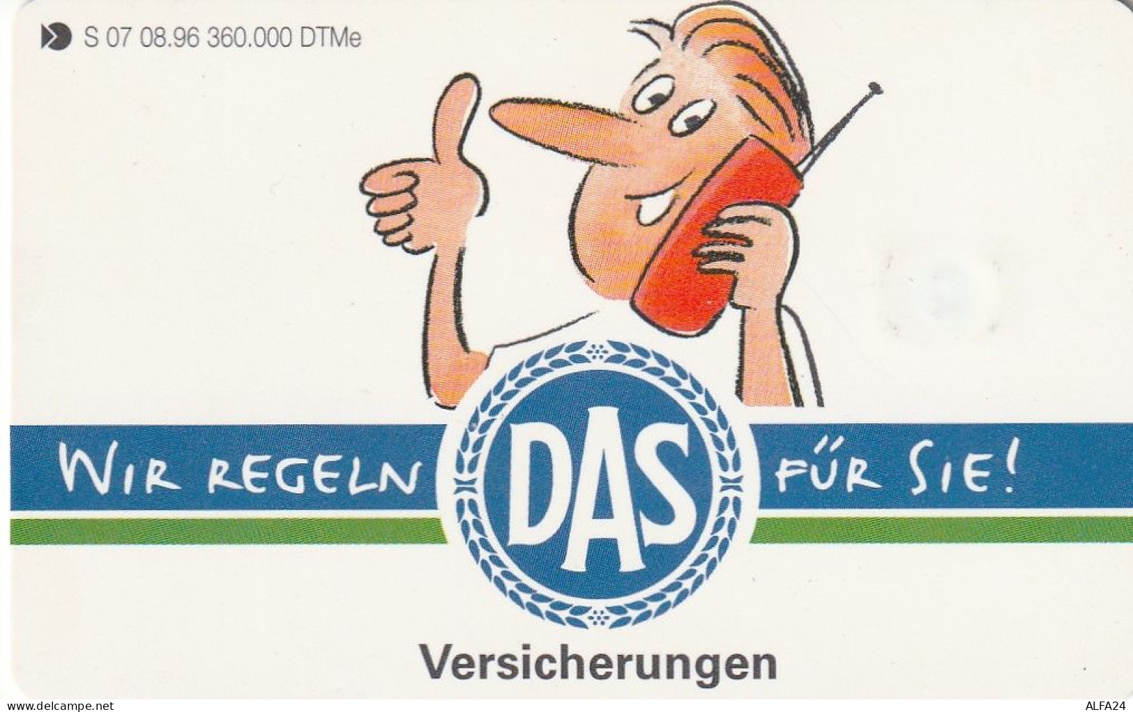 PHONE CARD GERMANIA SERIE S (CV6568 - S-Reeksen : Loketten Met Reclame Van Derden