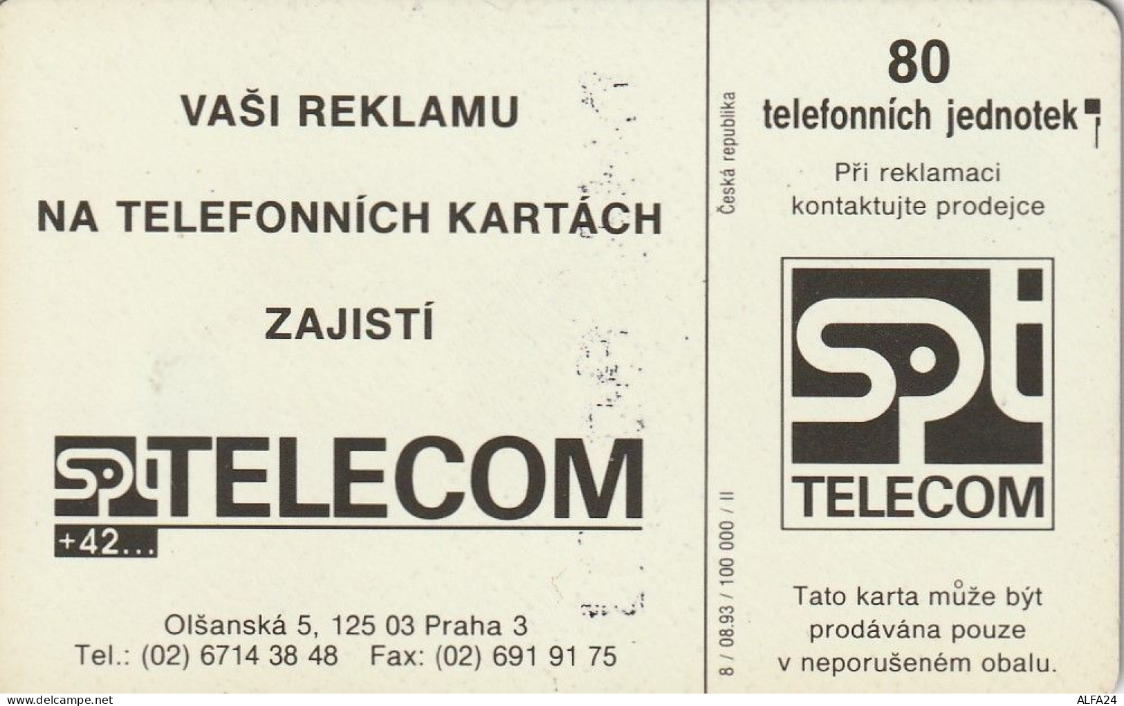 PHONE CARD REPUBBLICA CECA  (CV6519 - Tchéquie