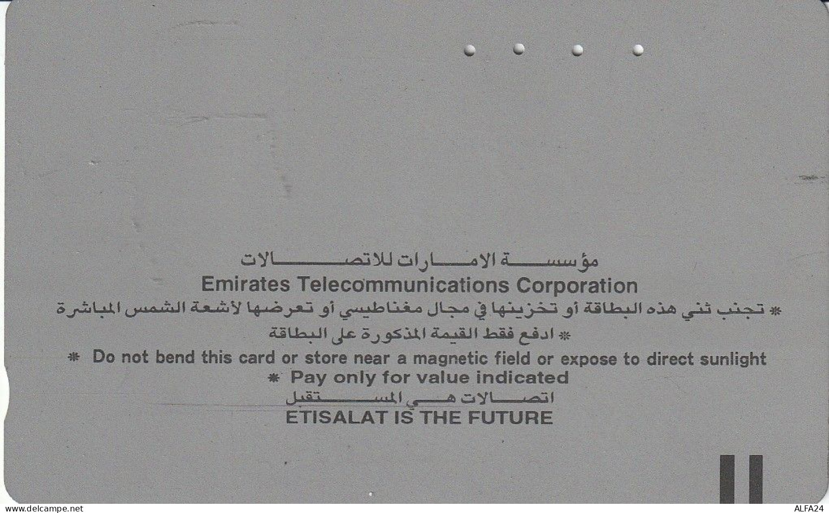 PHONE CARD EMIRATI ARABI  (CV6494 - Emirats Arabes Unis