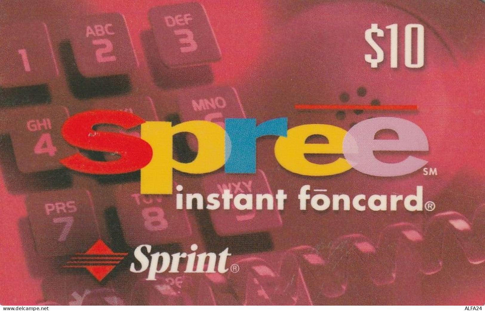PREPAID PHONE CARD STATI UNITI SPRINT (CV6237 - Sprint