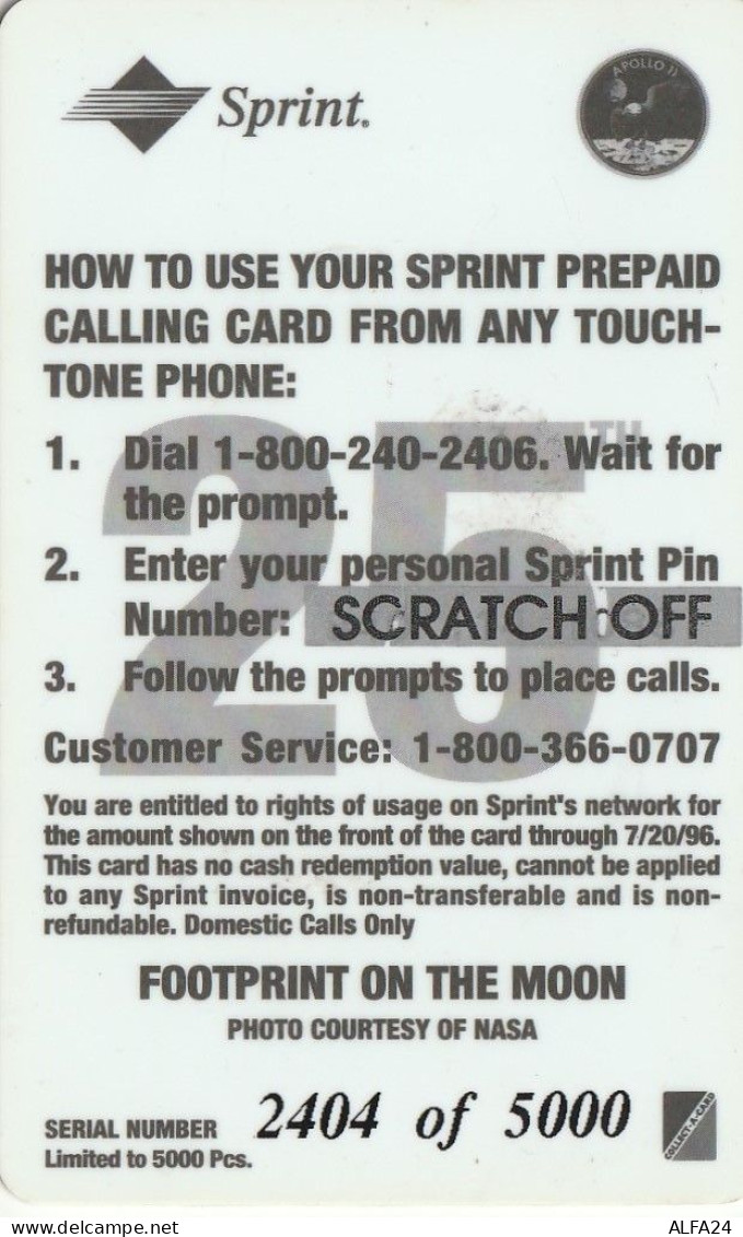PREPAID PHONE CARD STATI UNITI SPRINT (CV6008 - Sprint