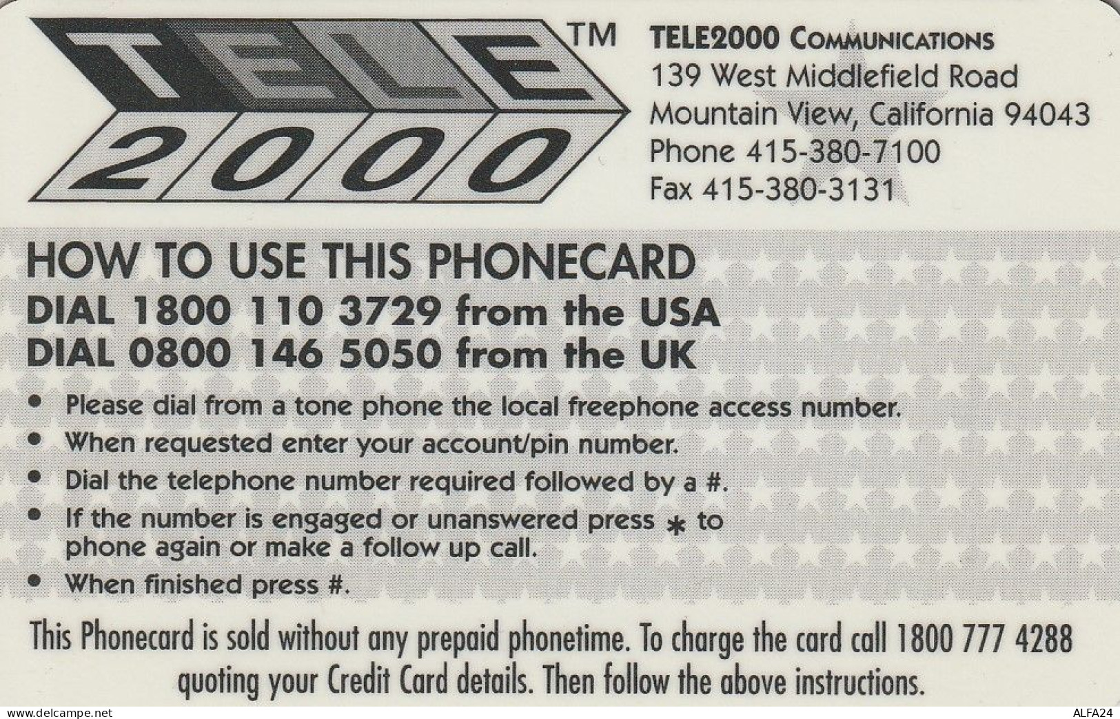 PREPAID PHONE CARD STATI UNITI DISNEY (CV4995 - Disney
