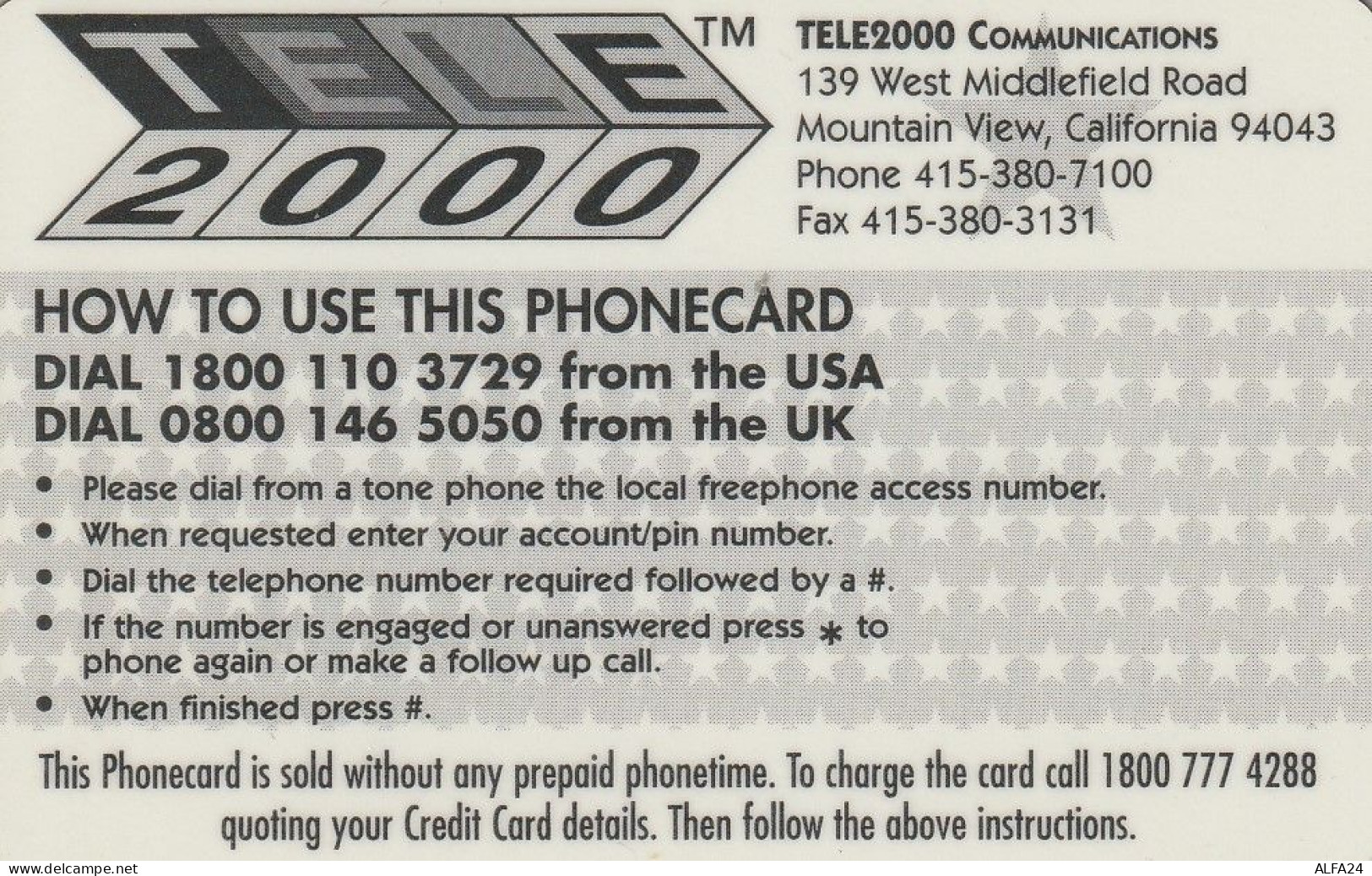 PREPAID PHONE CARD STATI UNITI DISNEY (CV4987 - Disney
