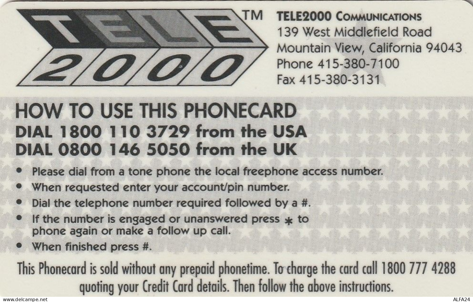 PREPAID PHONE CARD STATI UNITI DISNEY (CV4966 - Disney