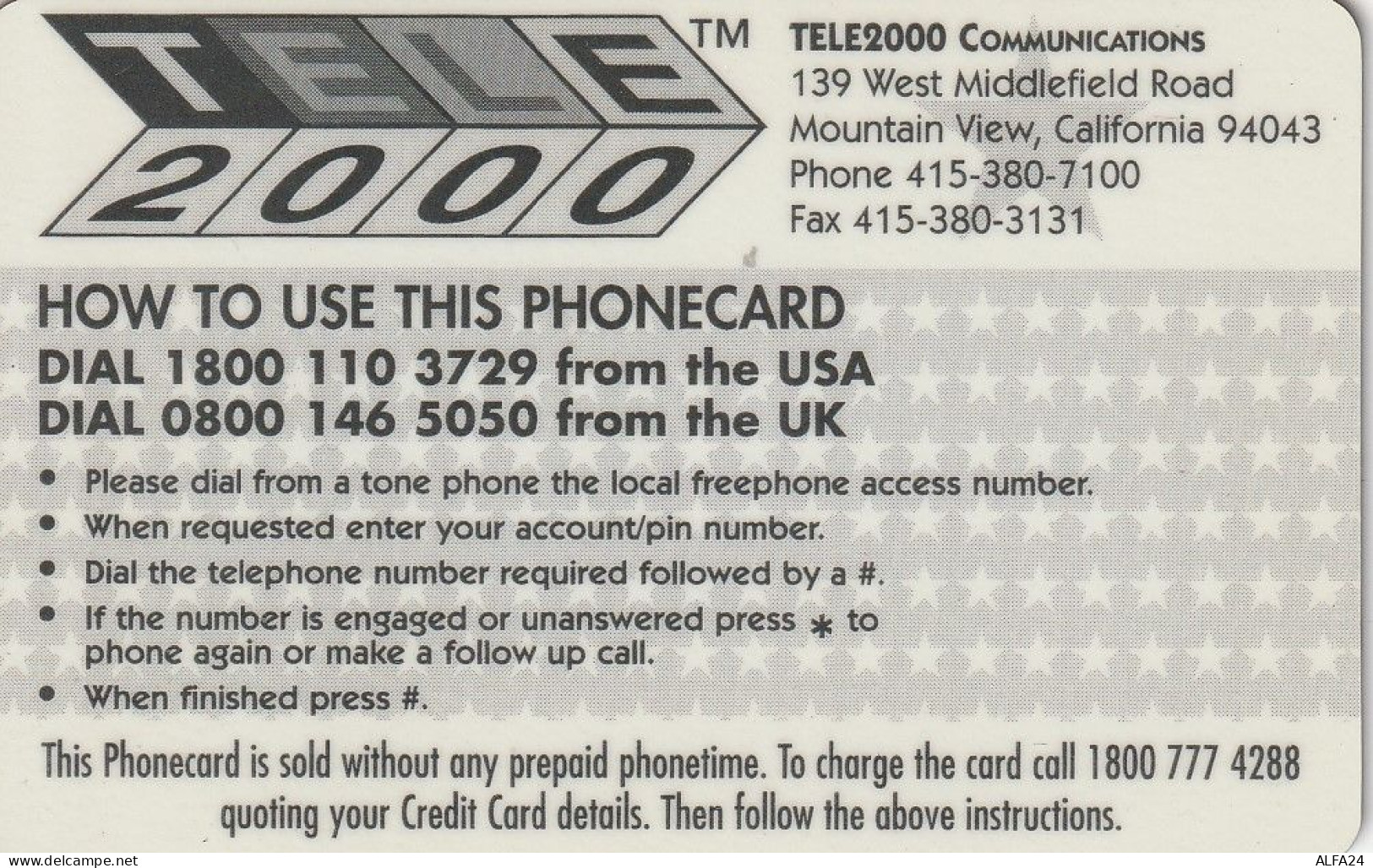 PREPAID PHONE CARD STATI UNITI DISNEY (CV4971 - Disney