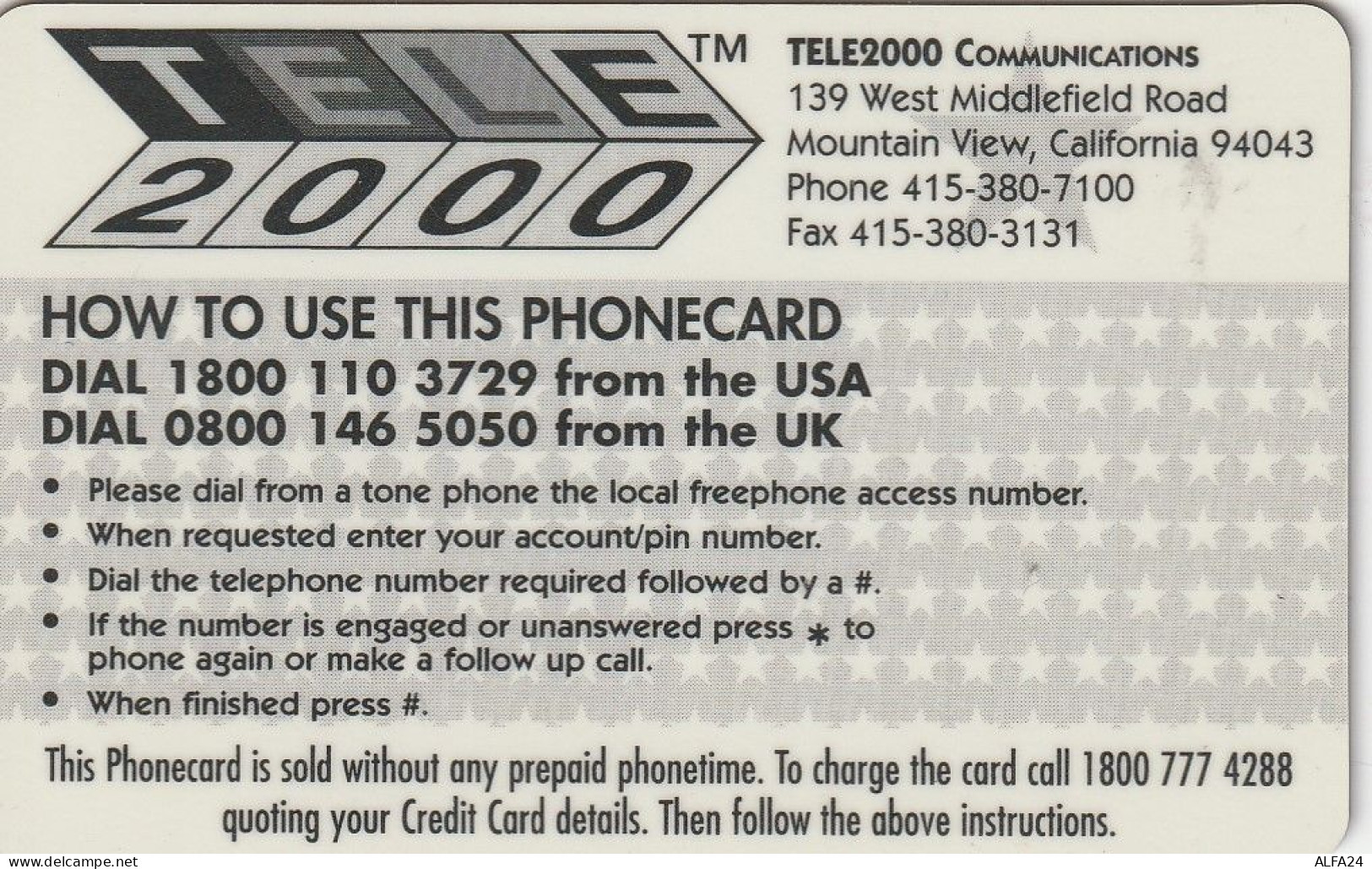 PREPAID PHONE CARD STATI UNITI DISNEY (CV4965 - Disney
