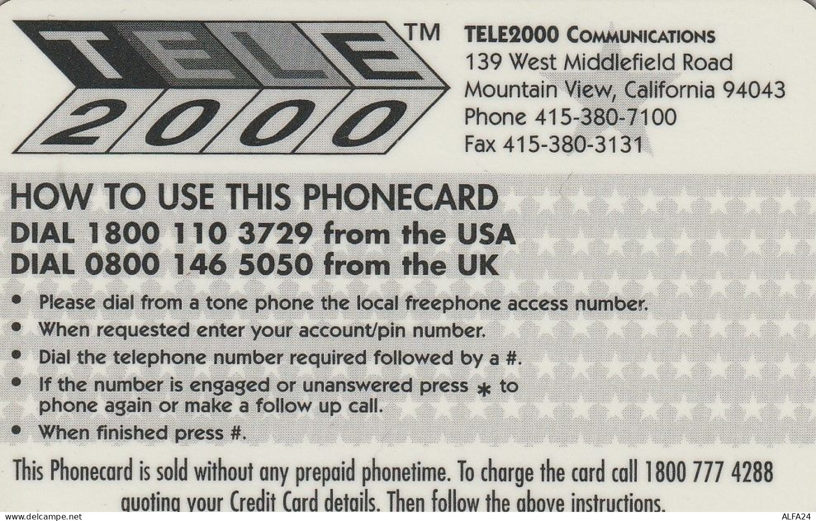 PREPAID PHONE CARD STATI UNITI DISNEY (CV4959 - Disney