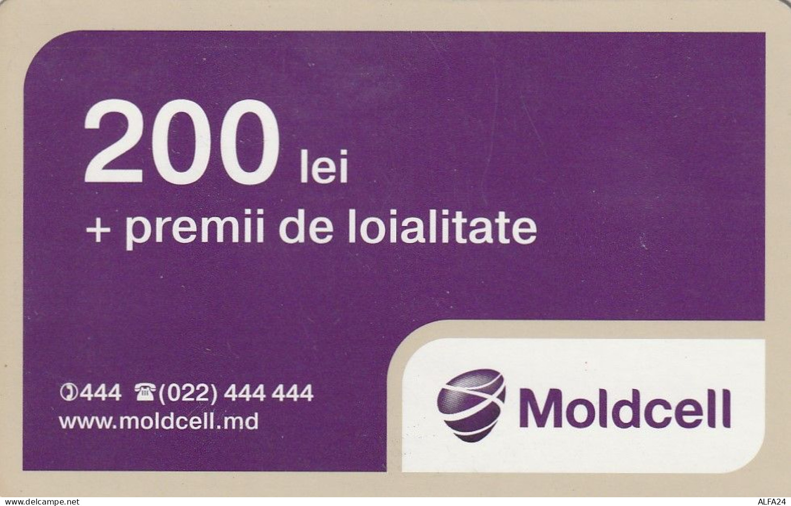 PREPAID PHONE CARD MOLDAVIA  (CV3245 - Moldavië