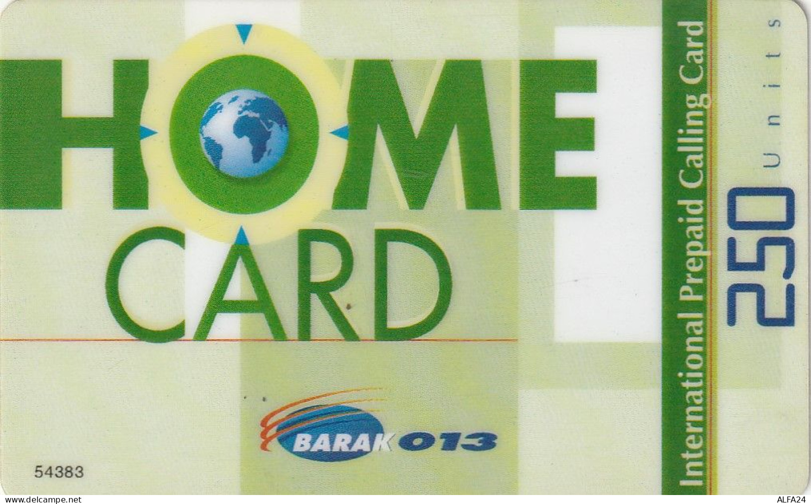 PREPAID PHONE CARD ISRAELE  (CV3174 - Israel