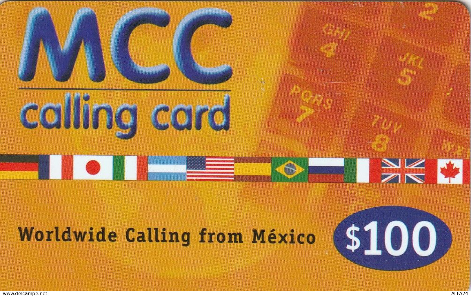 PREPAID PHONE CARD MESSICO  (CV3083 - Mexiko