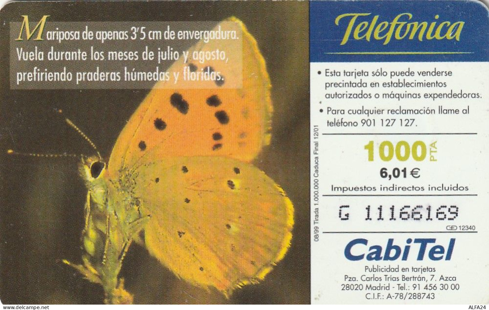 PHONE CARD SPAGNA FAUNA IBERICA  (CV6954 - Emisiones Básicas