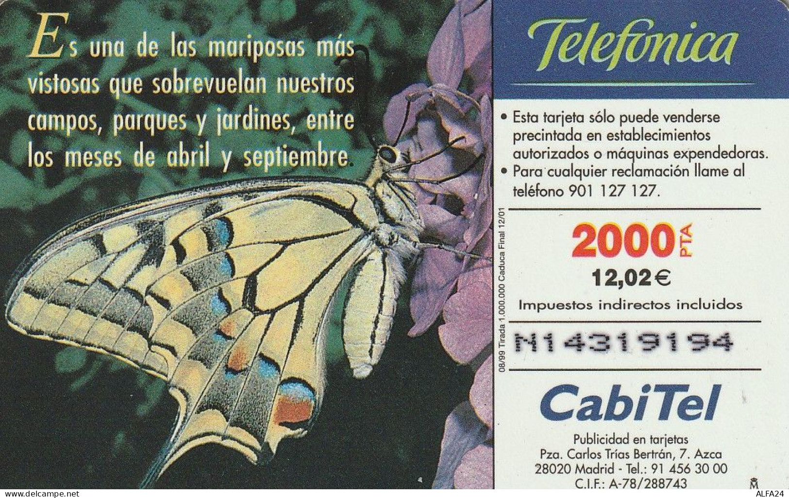 PHONE CARD SPAGNA FAUNA IBERICA  (CV6953 - Basic Issues