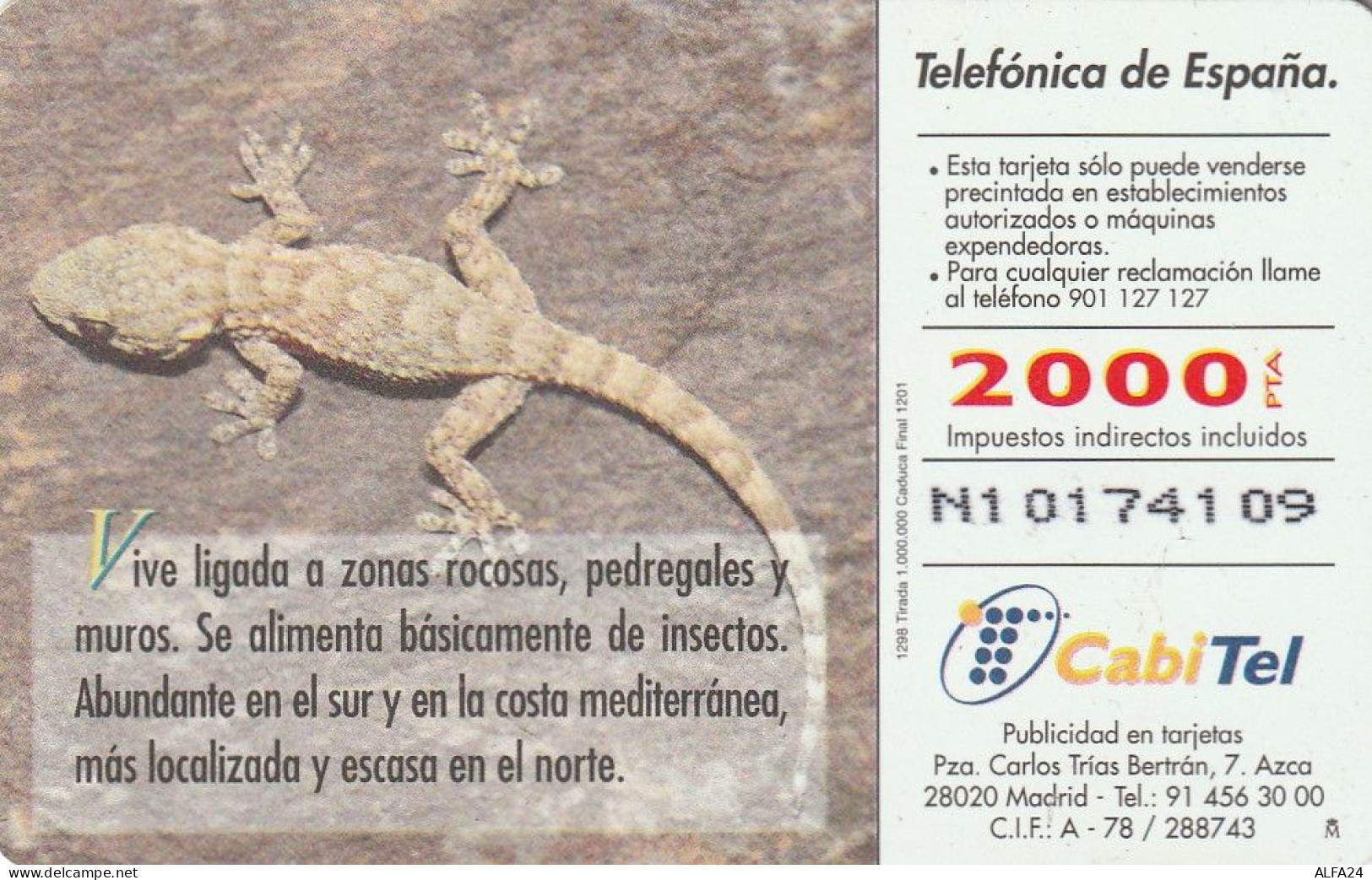 PHONE CARD SPAGNA FAUNA IBERICA  (CV6938 - Emissioni Di Base