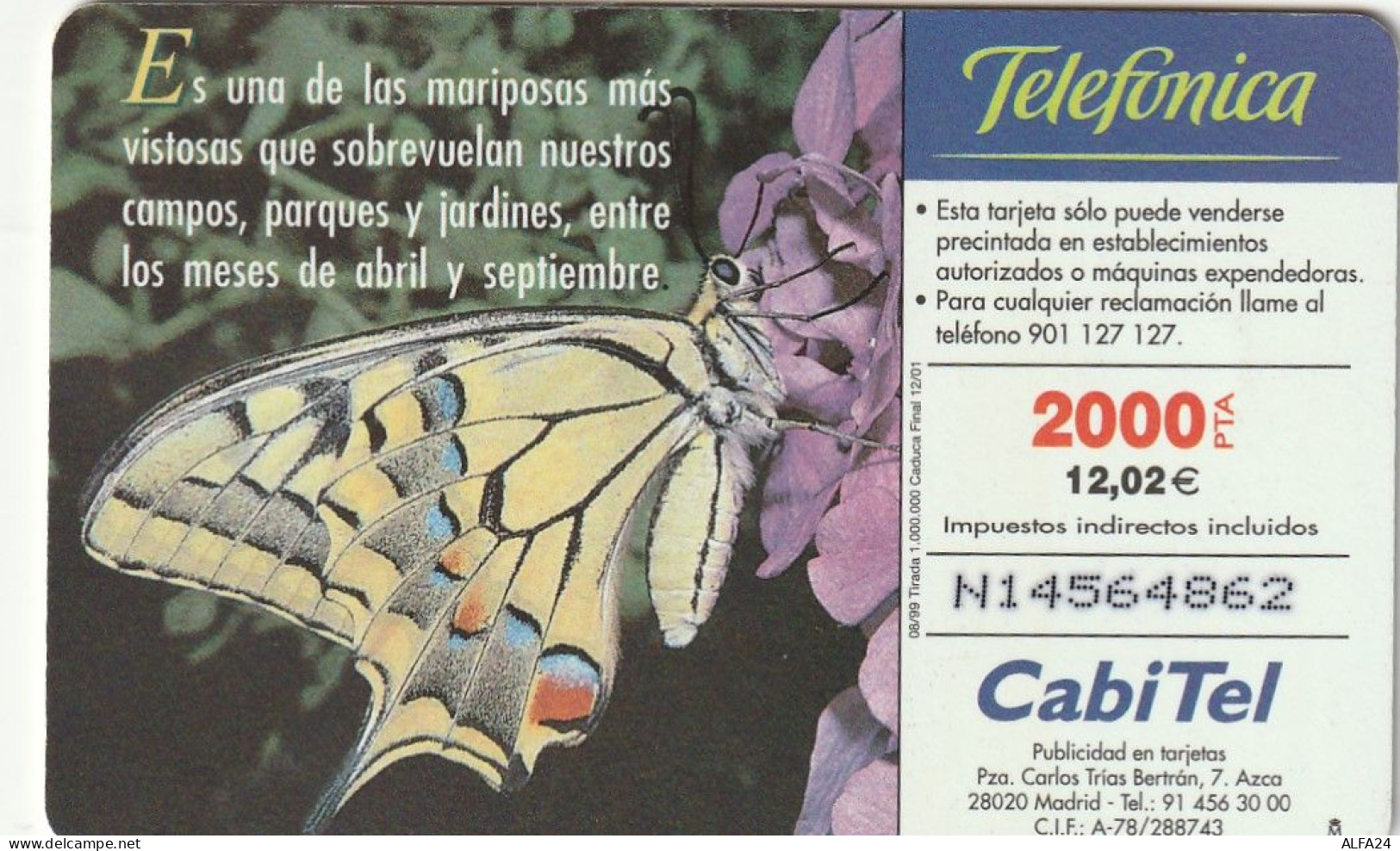 PHONE CARD SPAGNA FAUNA IBERICA  (CV6910 - Emissions Basiques