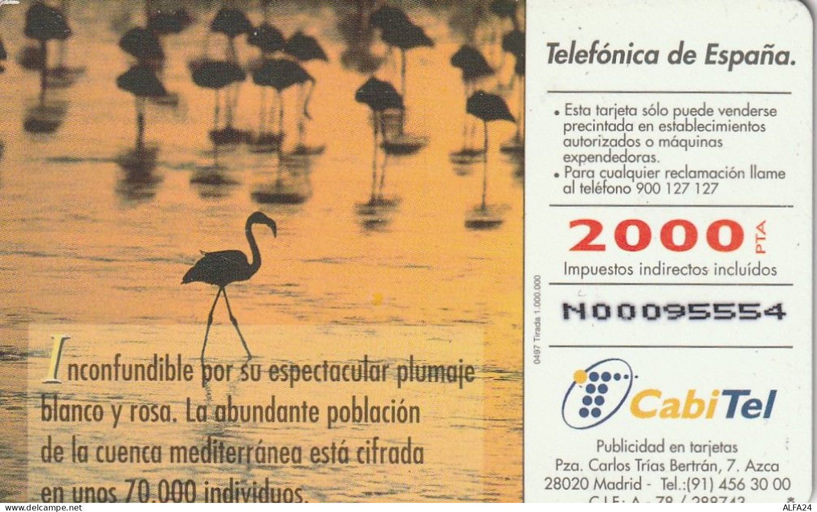 PHONE CARD SPAGNA FAUNA IBERICA  (CV6885 - Emisiones Básicas