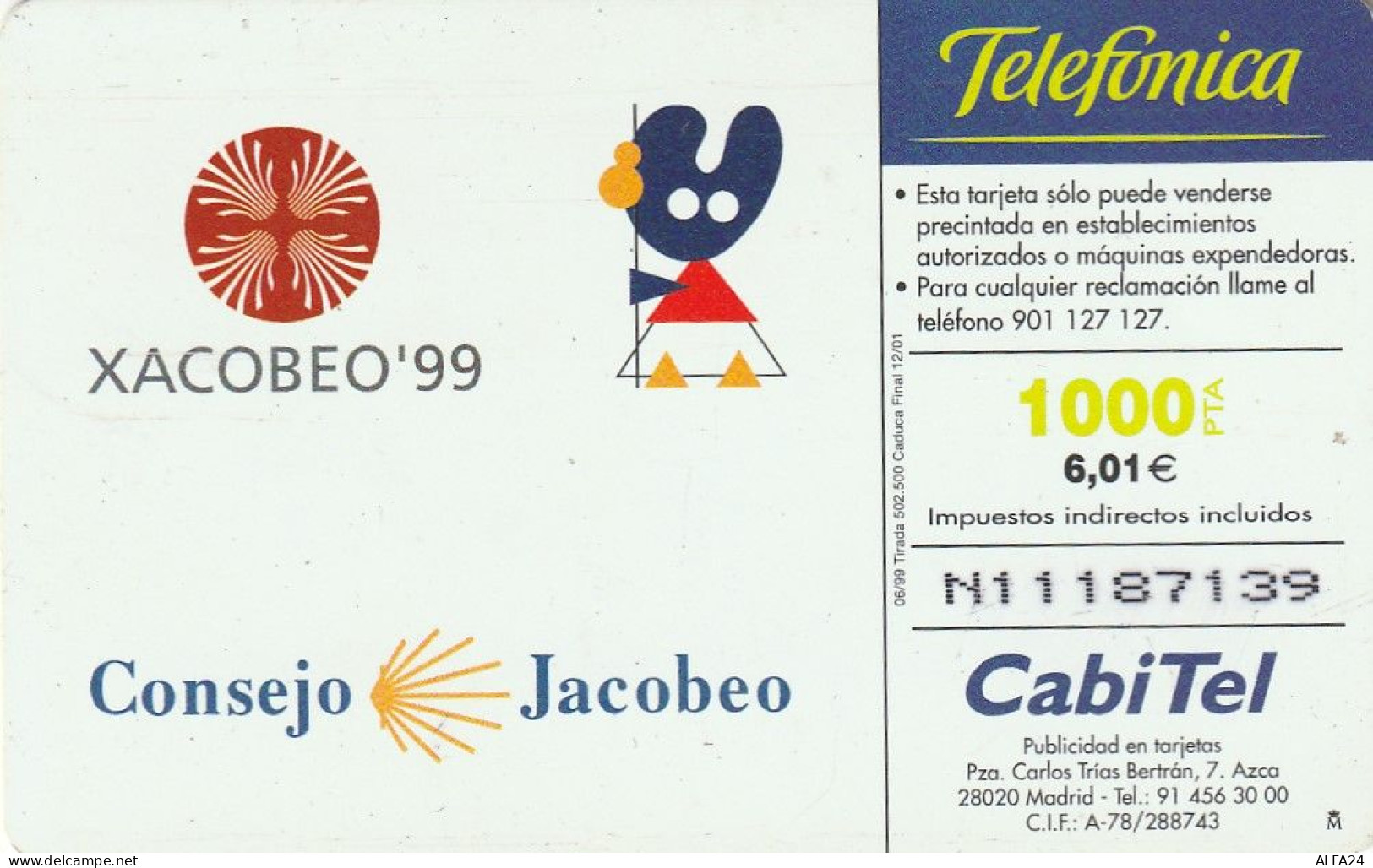 PHONE CARD SPAGNA  (CV6860 - Emisiones Básicas