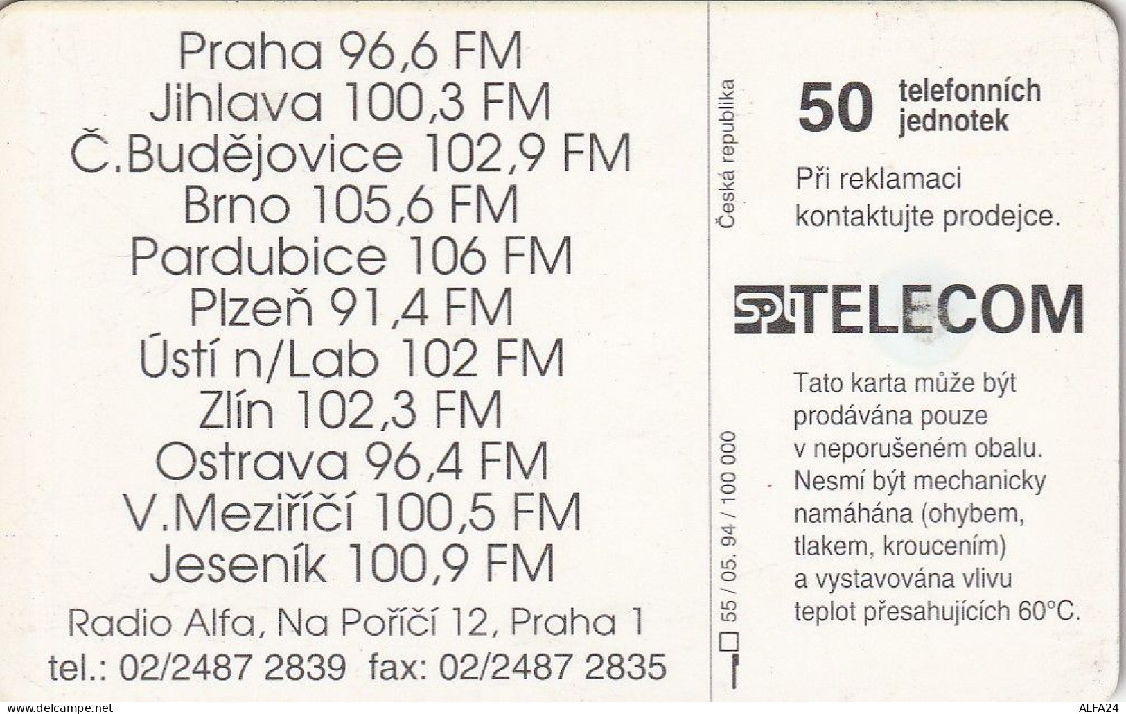 PHONE CARD REPUBBLICA CECA  (CV6833 - Tschechische Rep.