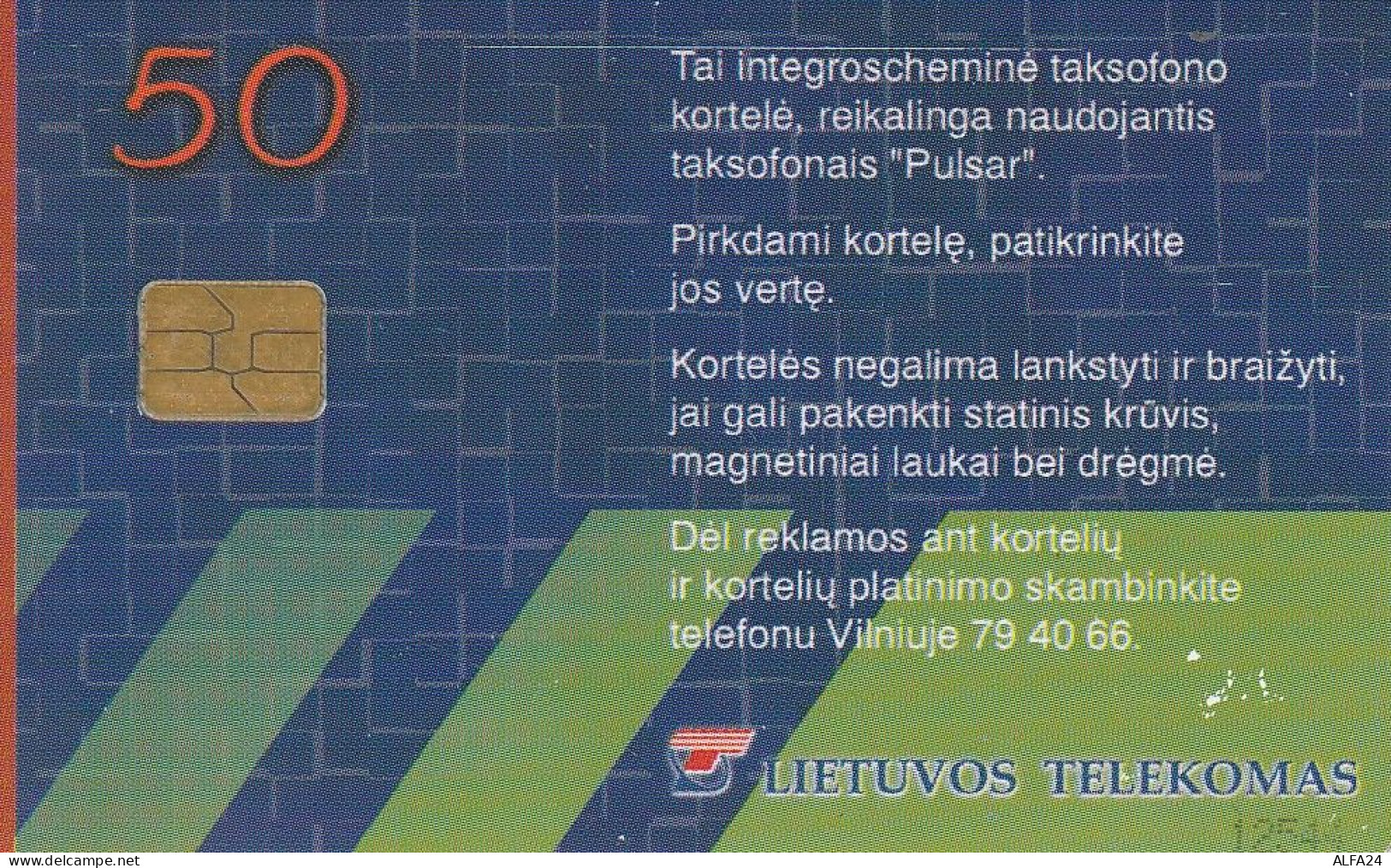 PHONE CARD LITUANIA  (CV6797 - Lituanie