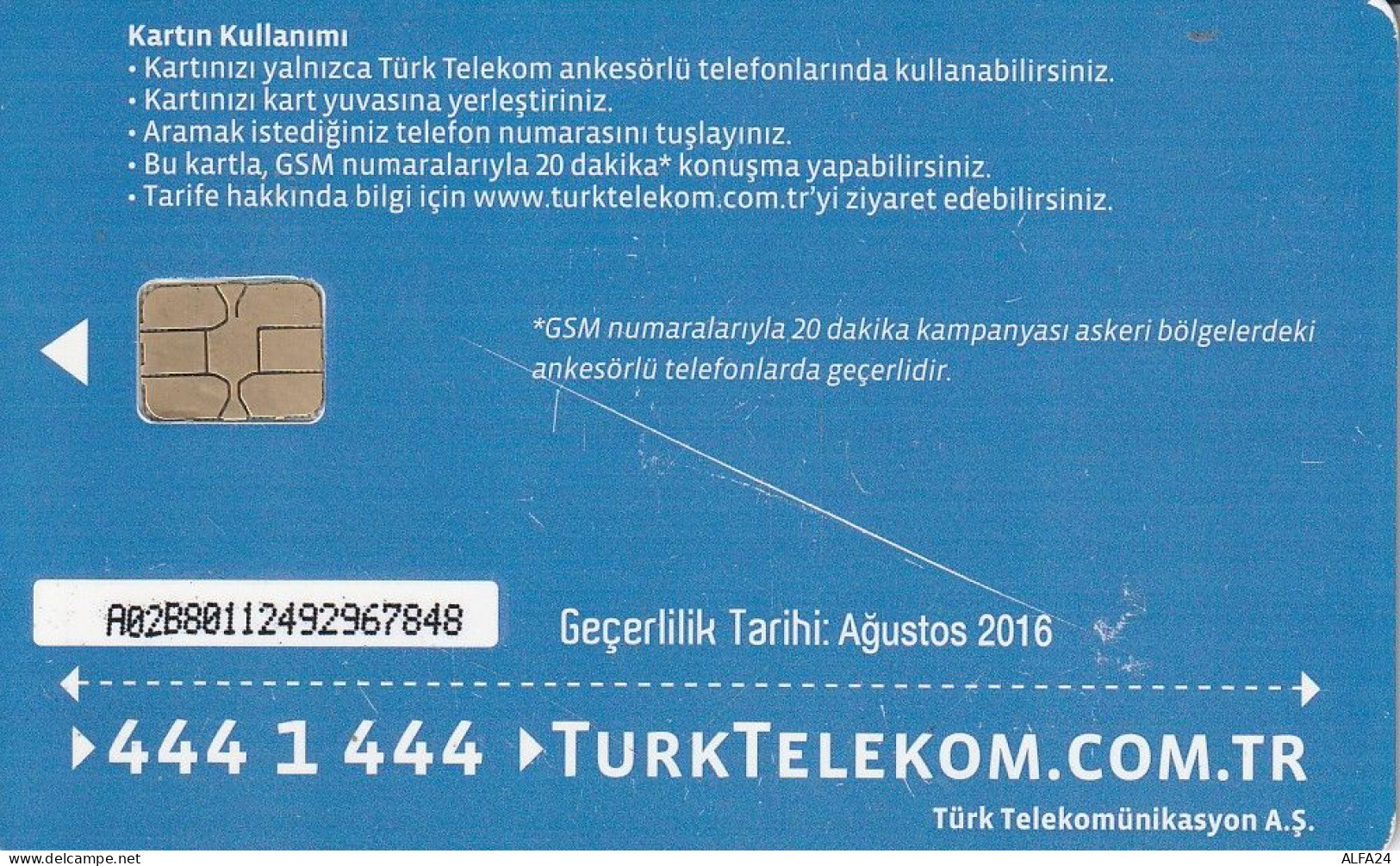 PHONE CARD TURCHIA  (CV6781 - Turquia