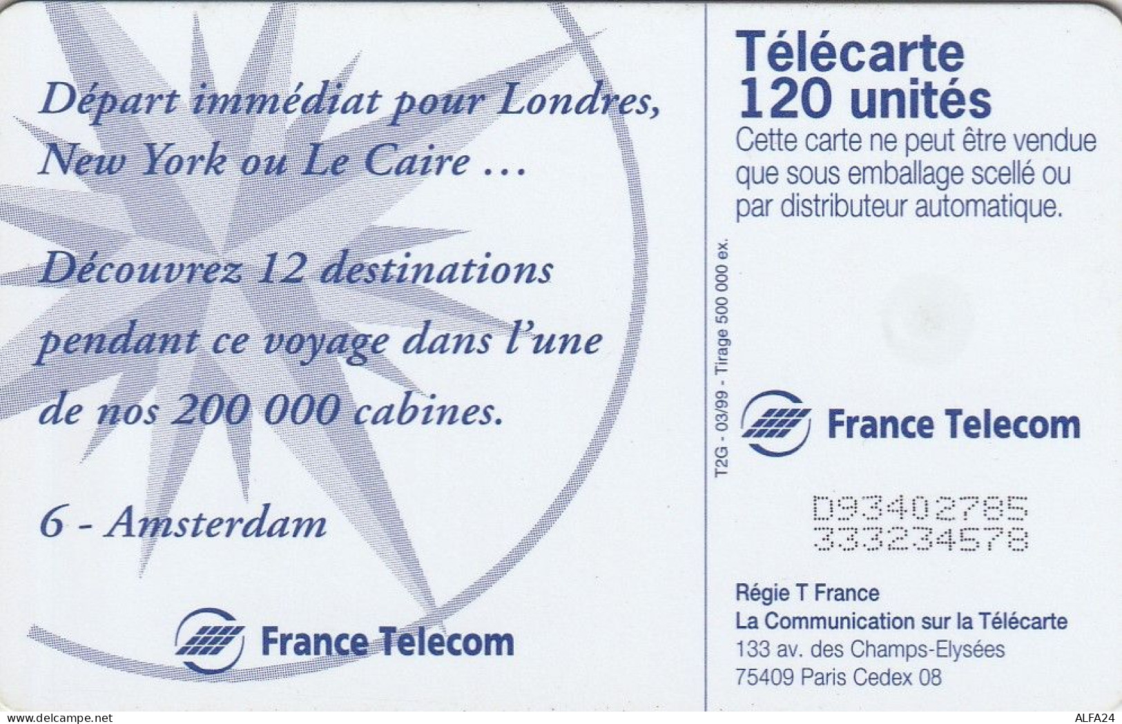 PHONE CARD FRANCIA 1999 (CV6731 - 1999