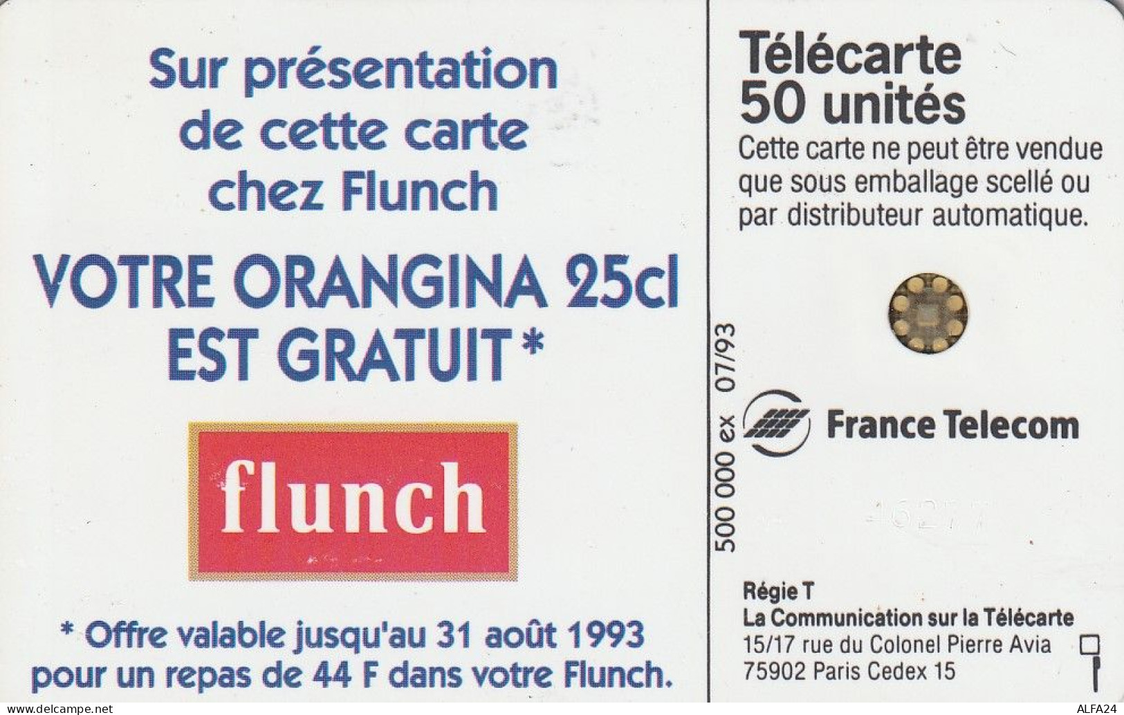 PHONE CARD FRANCIA 1993 (CV6727 - 1993