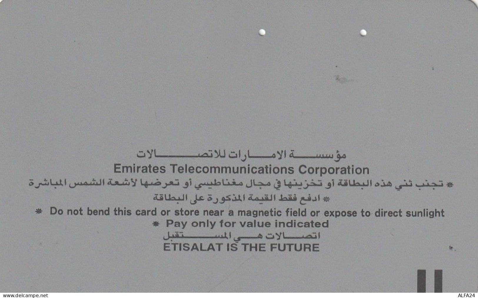 PHONE CARD EMIRATI ARABI  (CV6692 - Emirats Arabes Unis