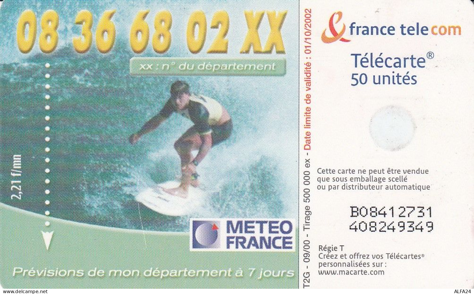 PHONE CARD FRANCIA 2000 (CV6694 - 2000