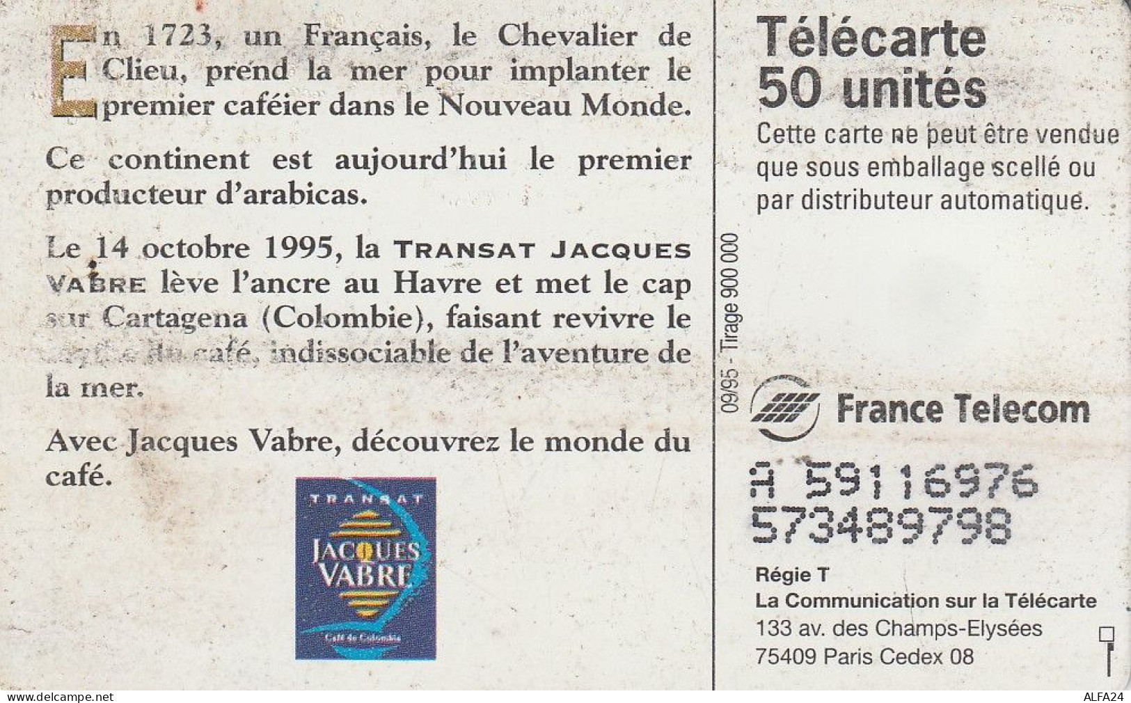 PHONE CARD FRANCIA 1995 (CV6677 - 1995
