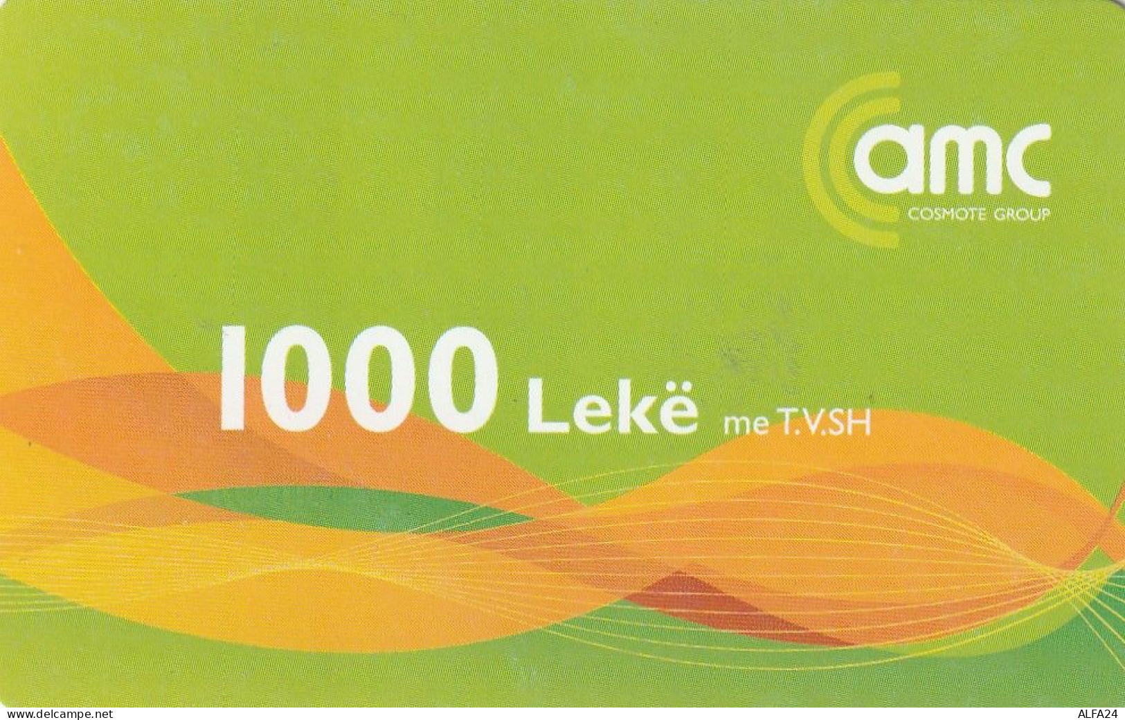 PREPAID PHONE CARD ALBANIA  (CV3800 - Albania